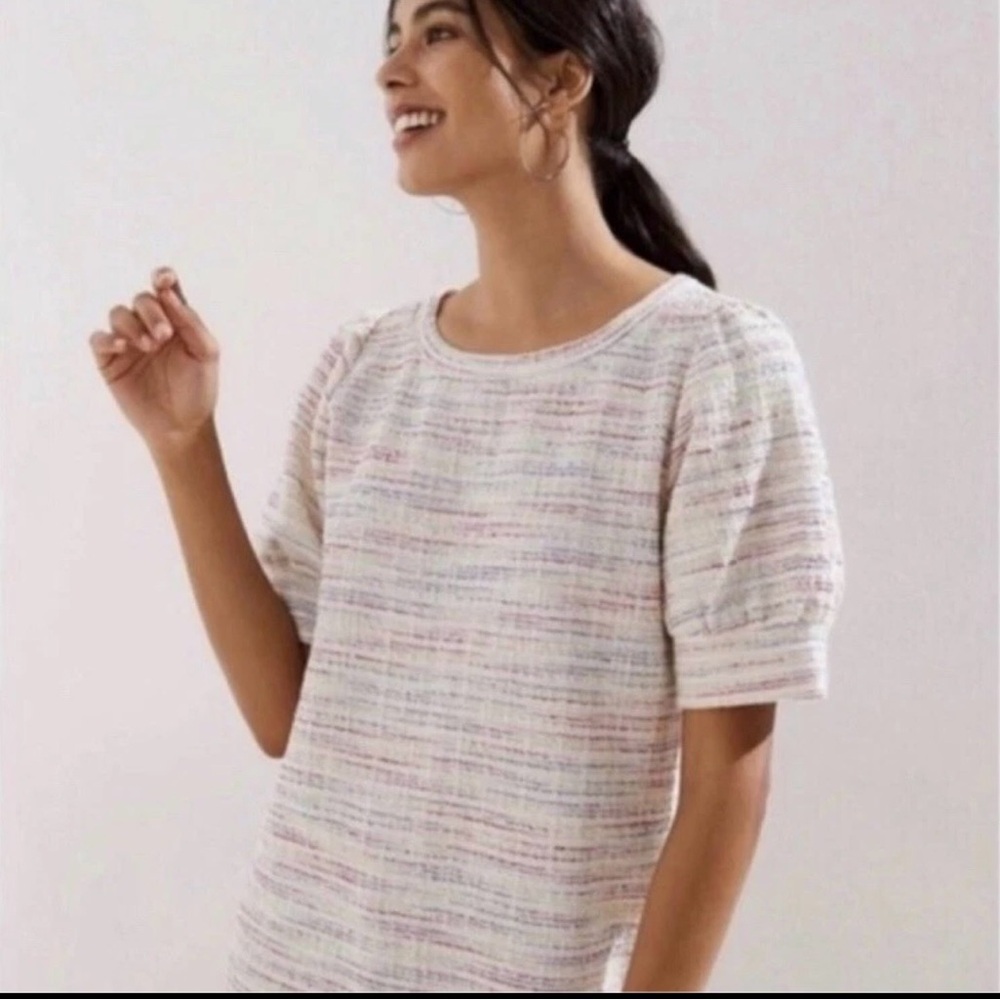 LOFT Multicolor Textured Blouse